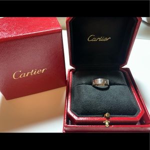Authentic 18k White Gold Cartier Love Ring